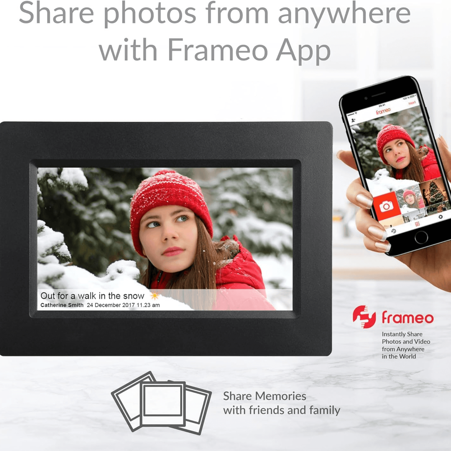 Supersonic 7" Smart WiFi Photo Frame Jupiter Gear Home