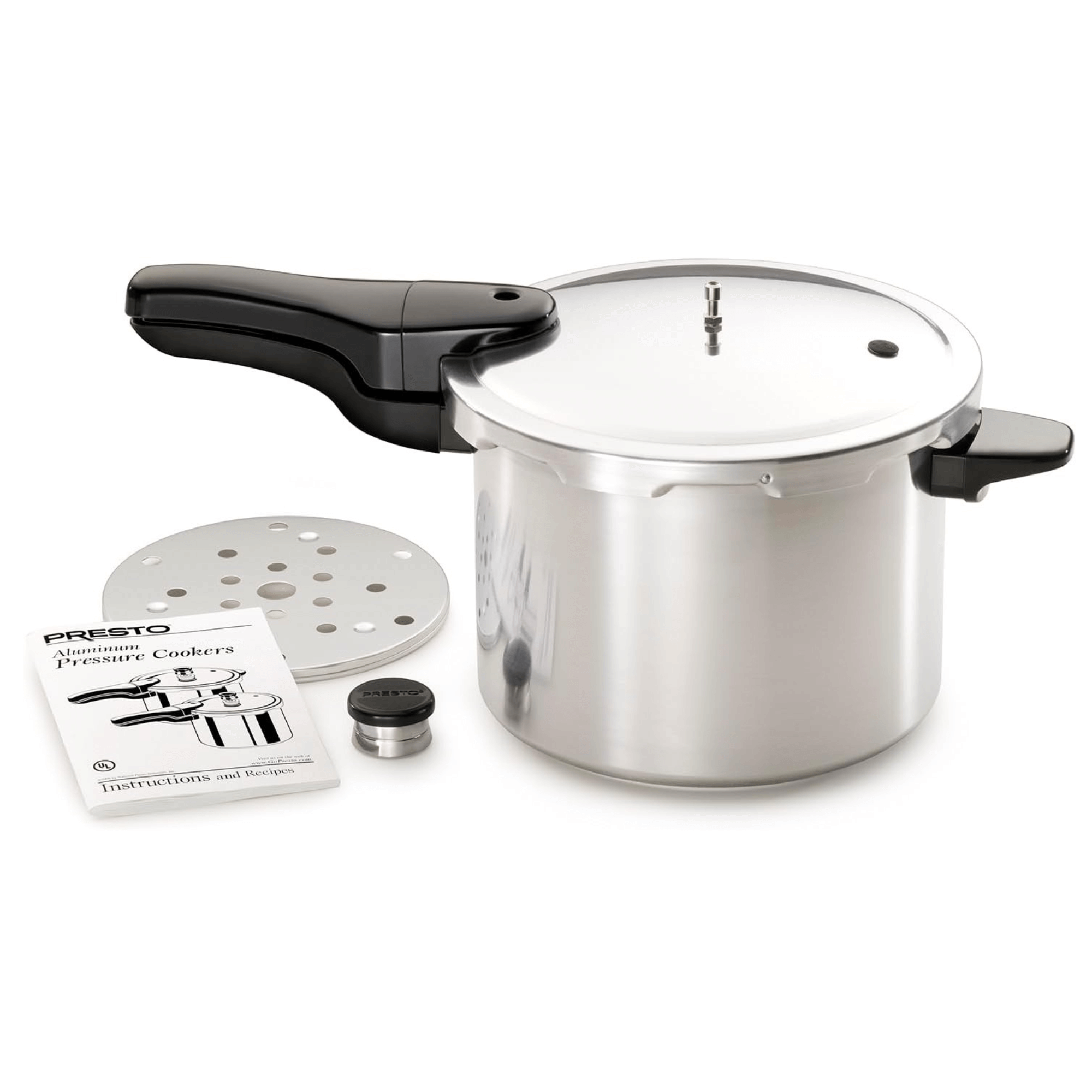 Presto 6-Quart Polished Aluminum Pressure Cooker Jupiter Gear Home