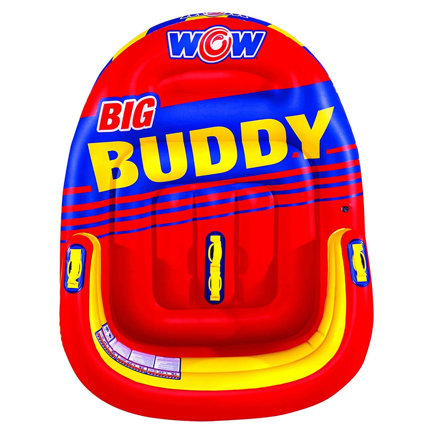 WOW Watersports Big Buddy 2 Person 2P Towable with Extra-Long Sidewalls Jupiter Gear Home