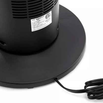 Air Monster 30-Inch 3-Speed 45W Oscillating Tower Fan with Timer Jupiter Gear Home