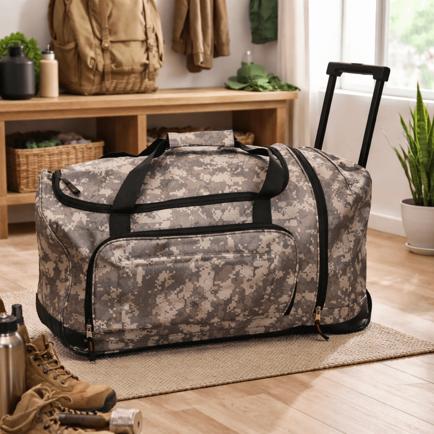 WSK Tactical Survival Bag with Wheels for Emergency Gear Jupiter Gear Home