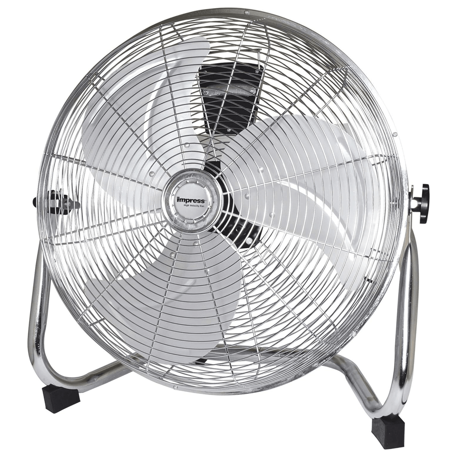 Impress 18-Inch High-Velocity Floor Fan with Chrome Finish Jupiter Gear Home