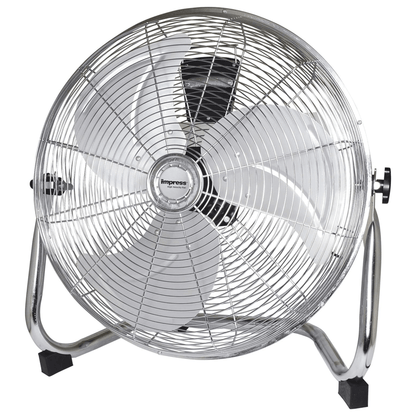 Impress 18-Inch High-Velocity Floor Fan with Chrome Finish Jupiter Gear Home