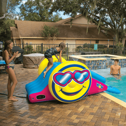 WOW Watersports Fun Inflatable Water Slide with Sprinklers for In-Ground Pools Jupiter Gear Home