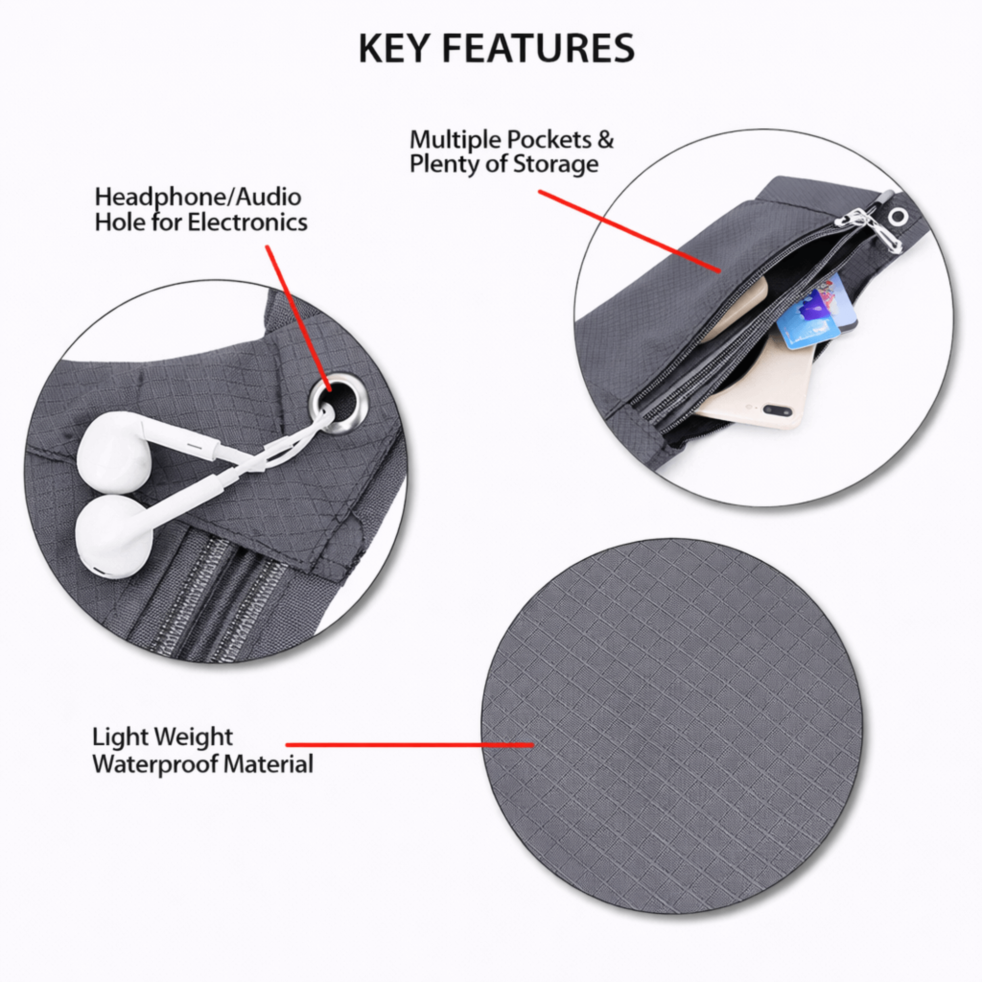 XGear Fitness Waterproof Fanny Pack for Running and Travel Jupiter Gear Home