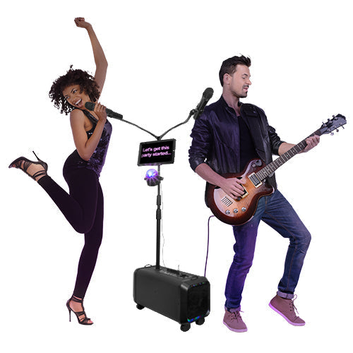 Supersonic Portable PA System Karaoke Speaker with TWS, FM Radio &amp; LED Disco Ball (IQ-906K) Jupiter Gear Home