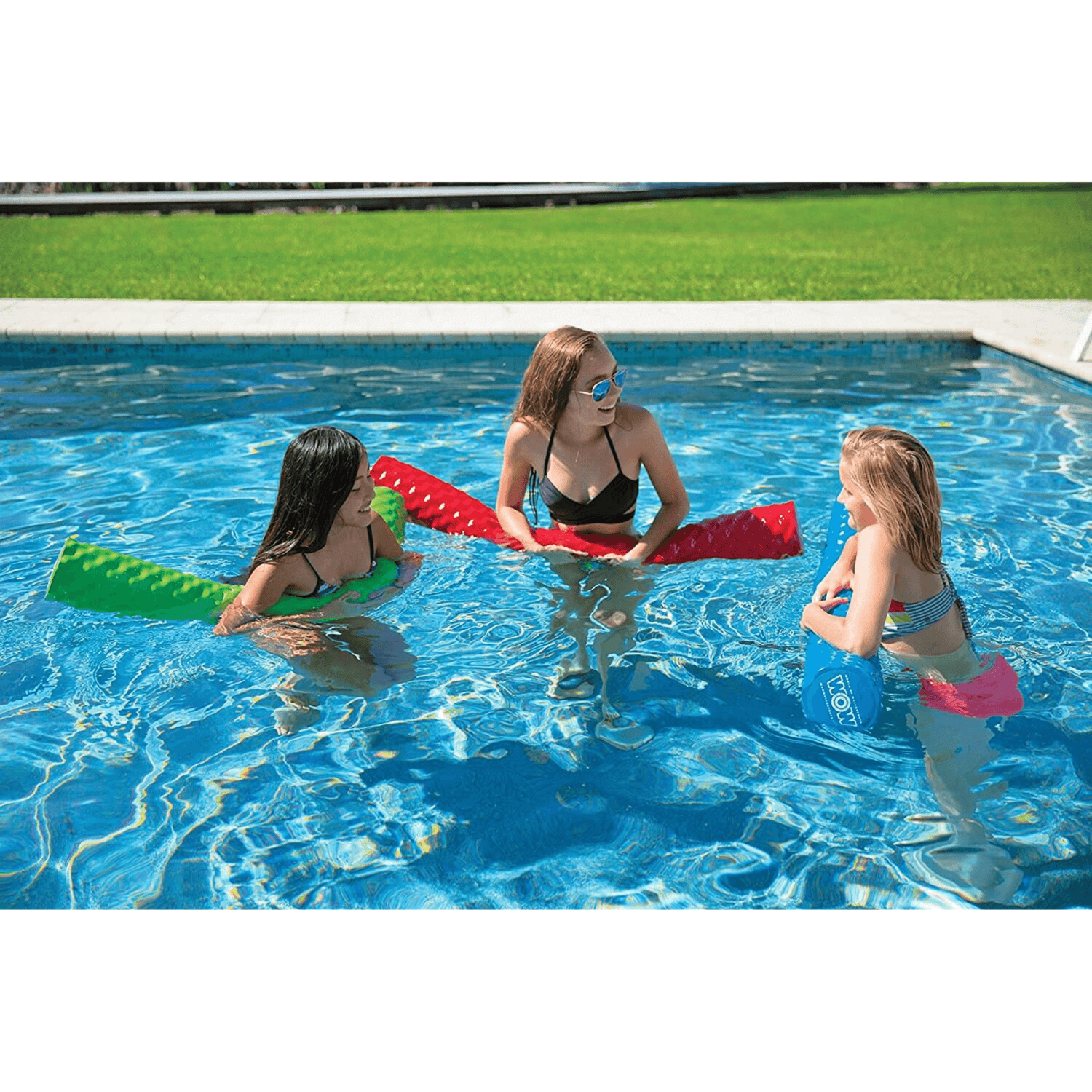 WOW Watersports First Class Foam Pool Noodles 12pk PDQ Extra Grip And Non-Slip - Assorted Jupiter Gear Home