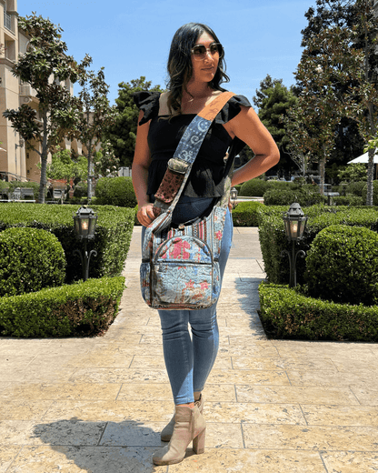 Kathmandu Collection Vintage Patchwork Hobo Bag with Water Bottle Pockets Jupiter Gear Home