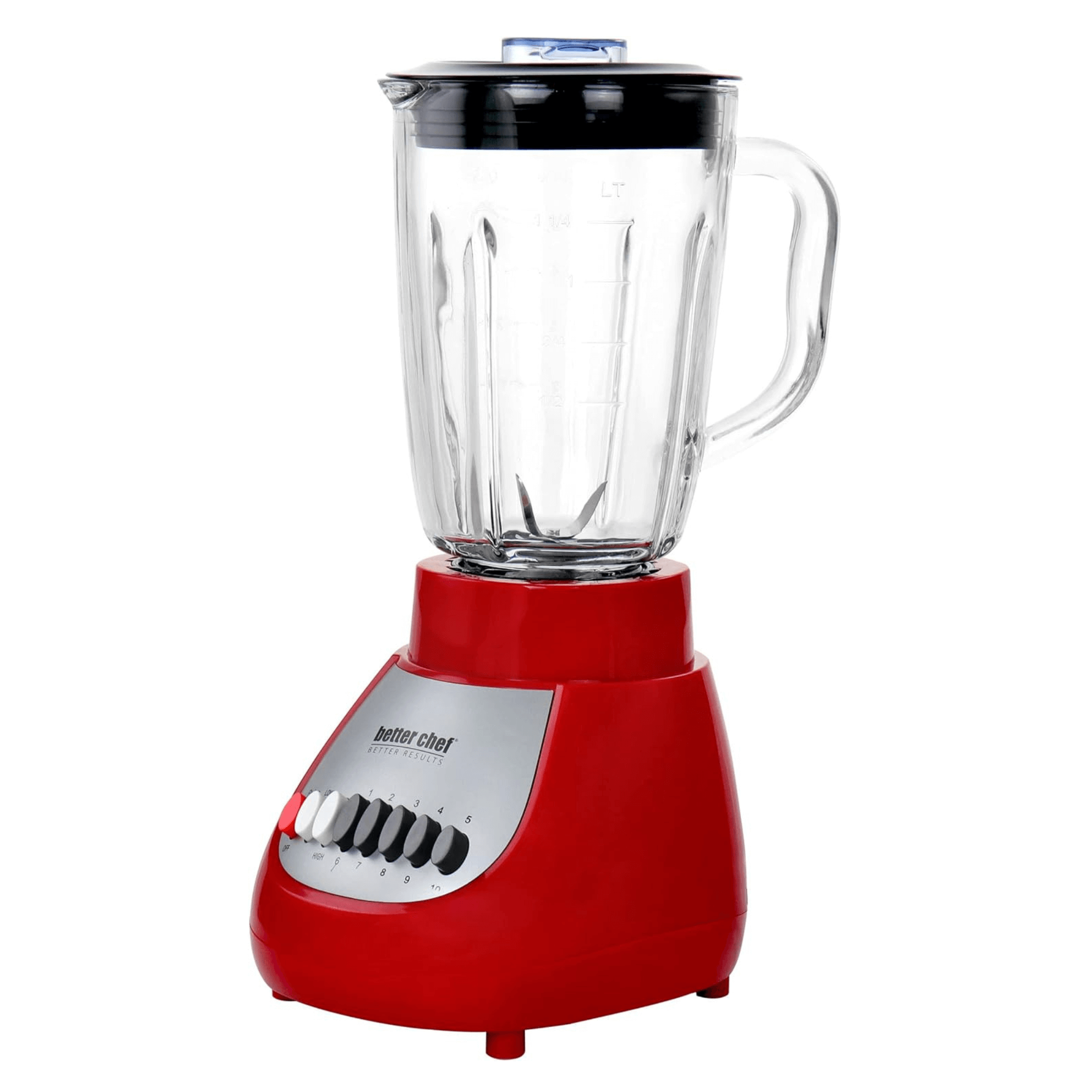 Better Chef Classic 10-Speed 5-Cup Glass Jar Blender Jupiter Gear Home