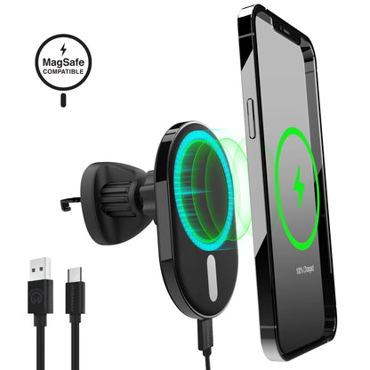 HyperGear MagVent Wireless Car Charging Mount for iPhone 13 Jupiter Gear Home