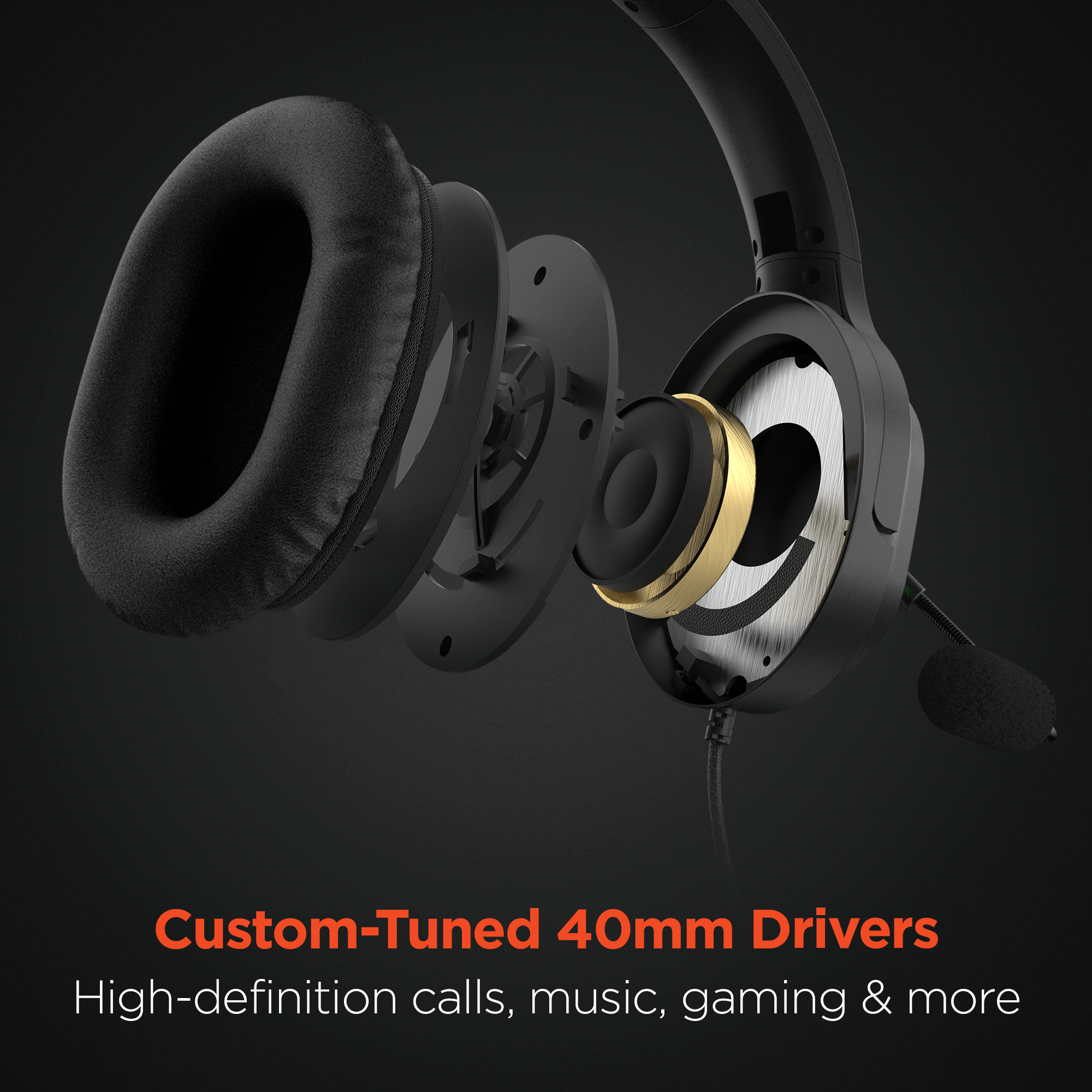 HyperGear V150 Home/Office Stereo Headset Jupiter Gear Home