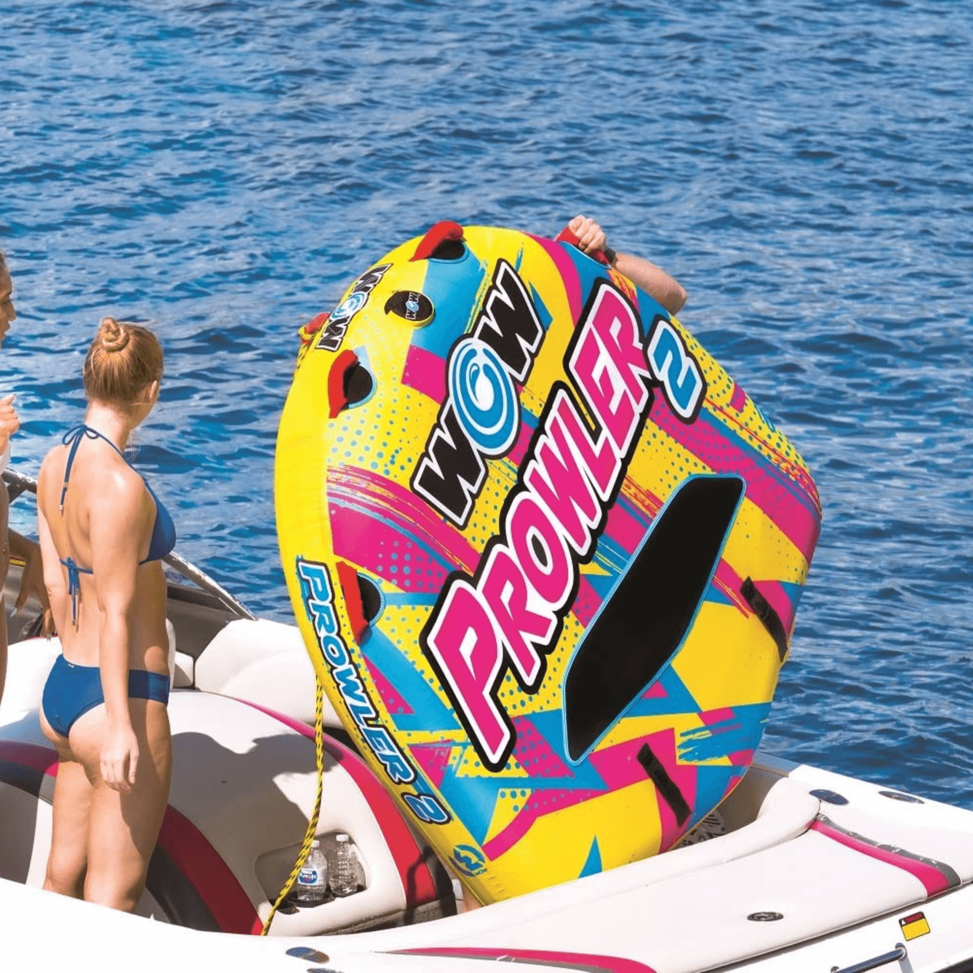 WOW Watersports Prowler Towable 2 Person 2P Starter Kit w 12V Pump Jupiter Gear Home