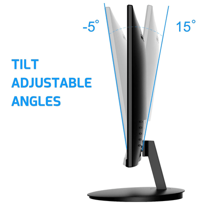 Norcent 24 Inch Frameless Computer Monitor FHD 75HZ VA with Built-In Speakers Jupiter Gear Home