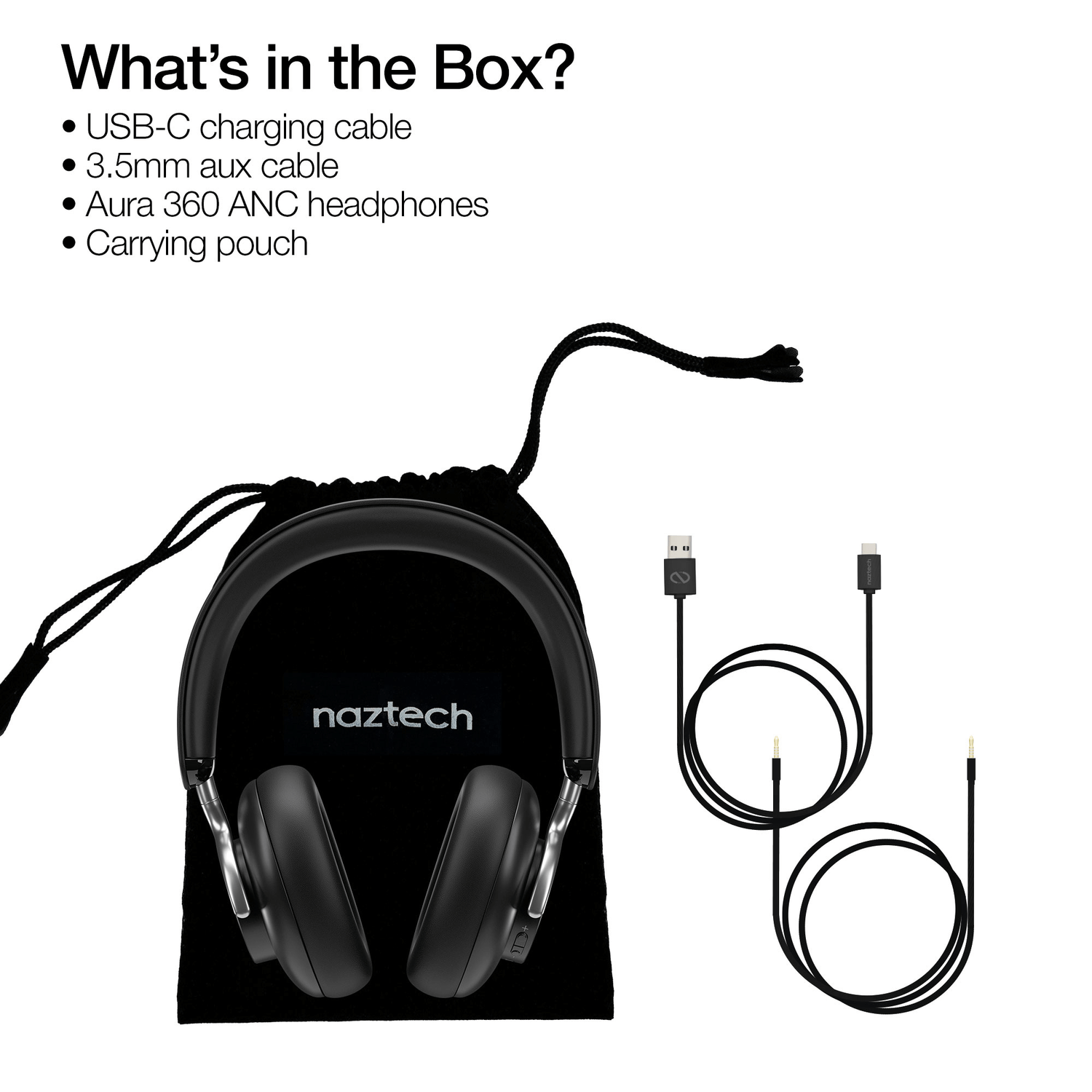 Naztech Aura 360 ANC Wireless Headphones Jupiter Gear Home