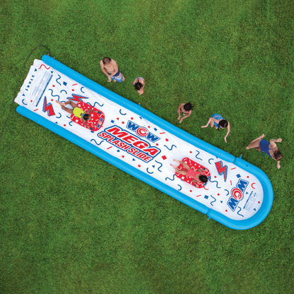 WOW Watersports 25 Ft Mega Backyard Slide w Splash Pool and High Side Walls Jupiter Gear Home