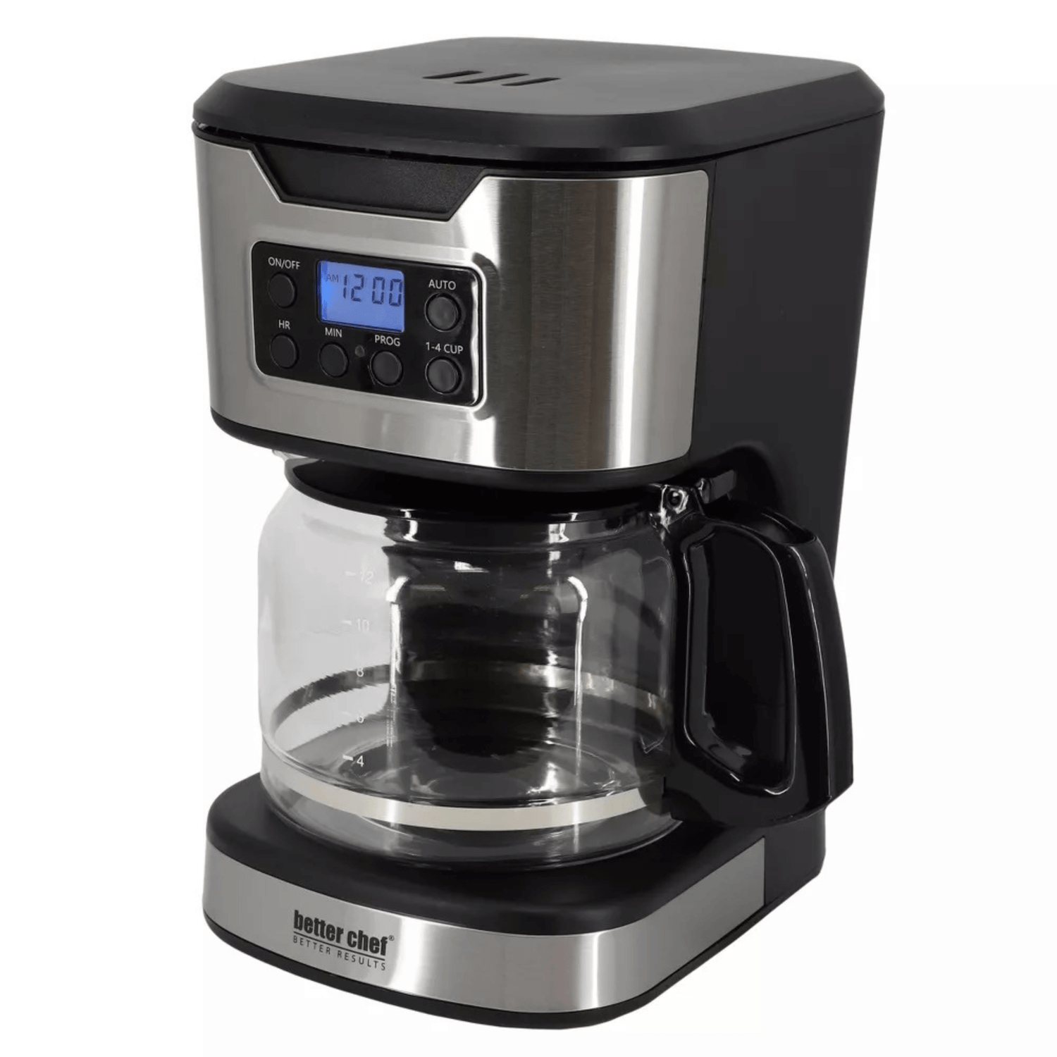Better Chef 12-Cup Programmable Coffee Maker with Stainless Steel Accents Jupiter Gear Home