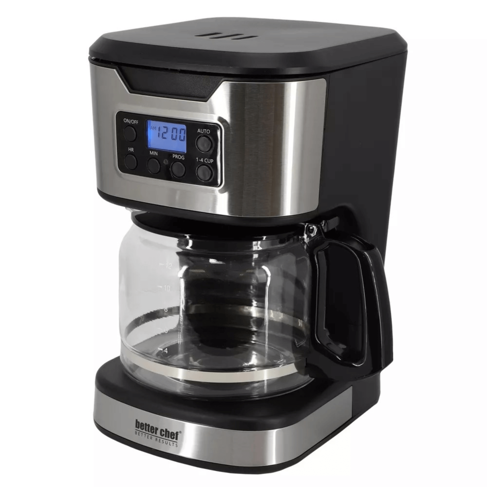 Better Chef 12-Cup Programmable Coffee Maker with Stainless Steel Accents Jupiter Gear Home