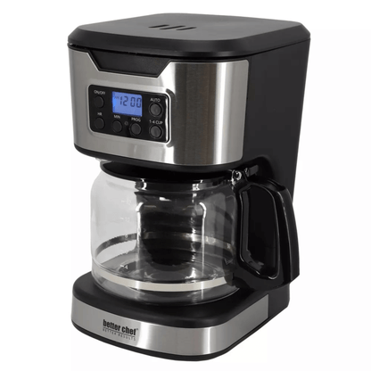 Better Chef 12-Cup Programmable Coffee Maker with Stainless Steel Accents Jupiter Gear Home