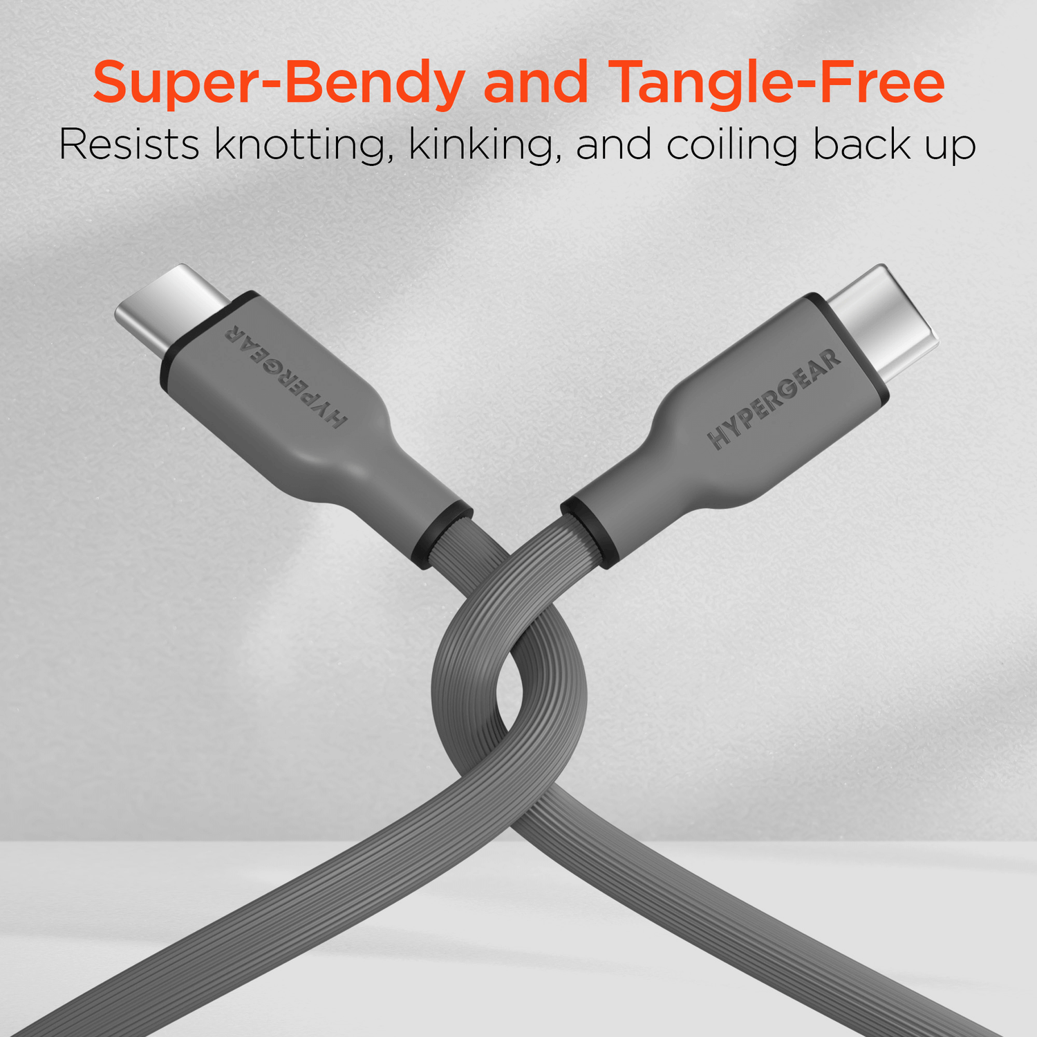 HyperGear Flexi PRO USB-C to USB-C Cable 6ft Jupiter Gear Home