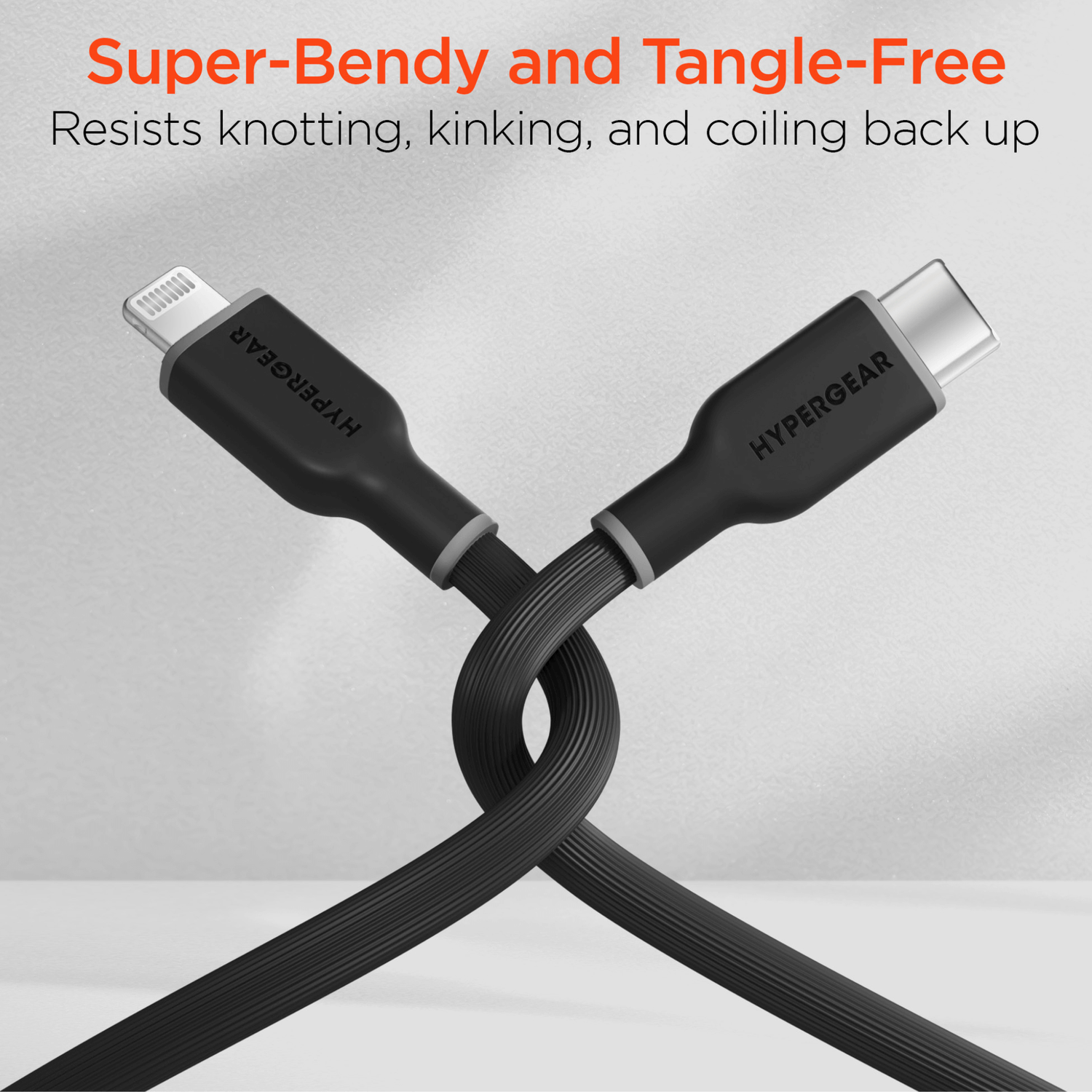 HyperGear Flexi PRO USB-C to Lightning Cable 10ft Jupiter Gear Home