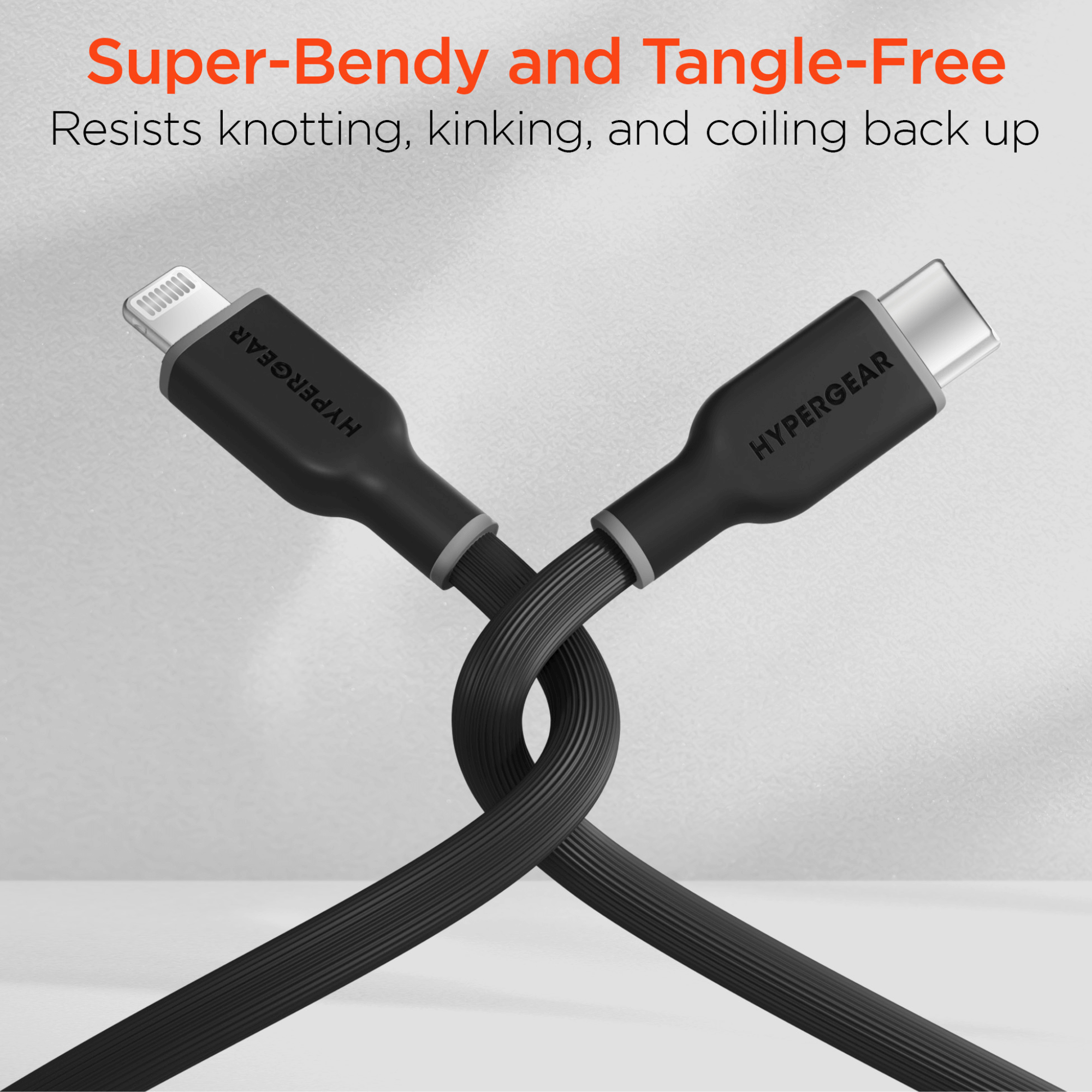 HyperGear Flexi PRO USB-C to Lightning Cable 10ft Jupiter Gear Home