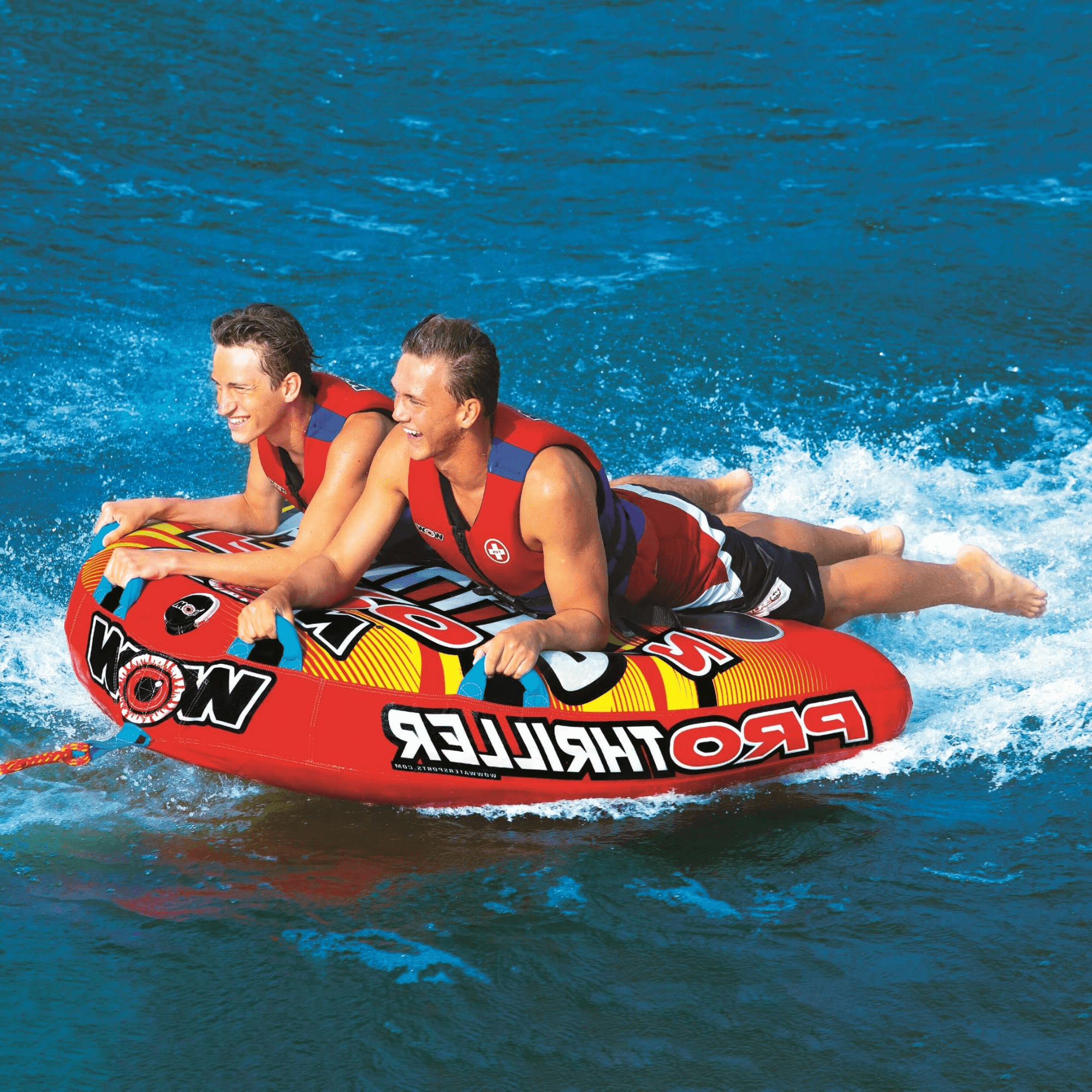 WOW Watersports Big Thriller Pro Series 1 or 2 Person Inflatable Towable Tube Jupiter Gear Home