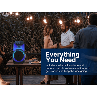 Emerson Portable Bluetooth 12" Party Speaker with Flame Lighting Jupiter Gear Home