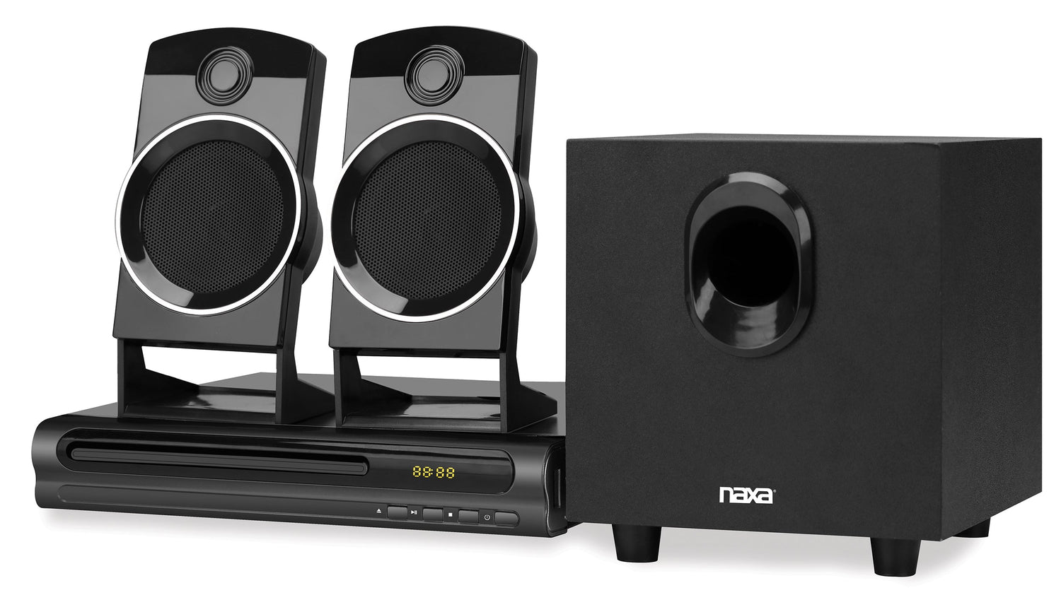 Naxa 2.1 Channel Home Theater DVD Speaker System (ND-863) Jupiter Gear Home