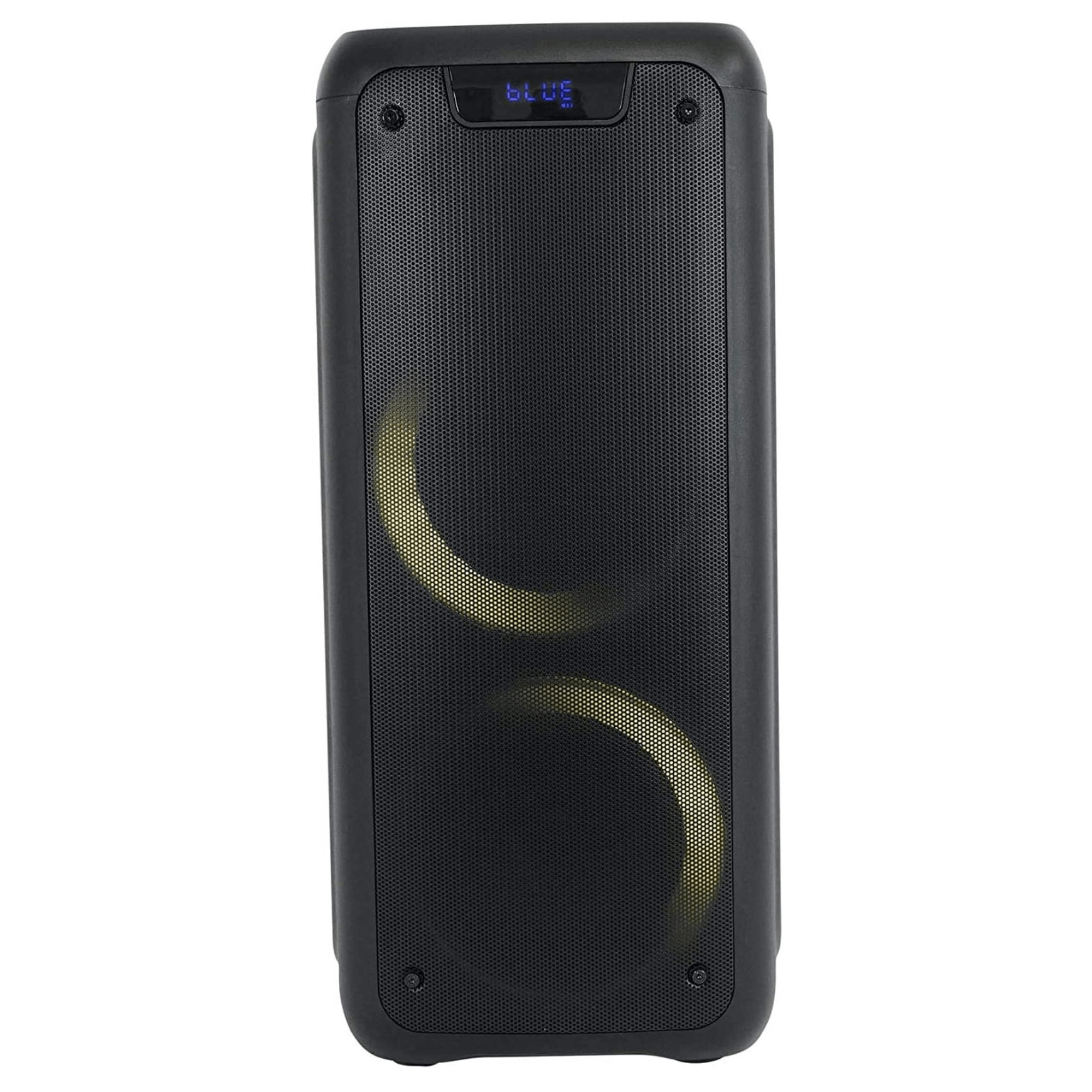 Norcent Dual 6.5" Portable Party Bluetooth Speaker with Flashing LED Lights Jupiter Gear Home