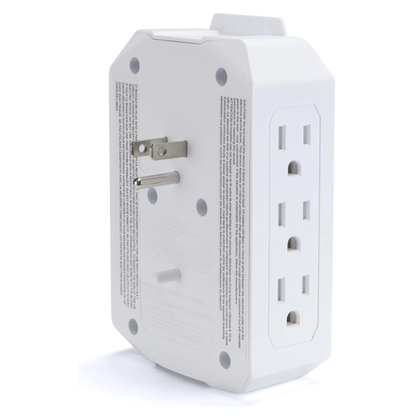 Emerson 6-Outlet + USB Wall Charger with Surge Protection and LED Lighting Jupiter Gear Home