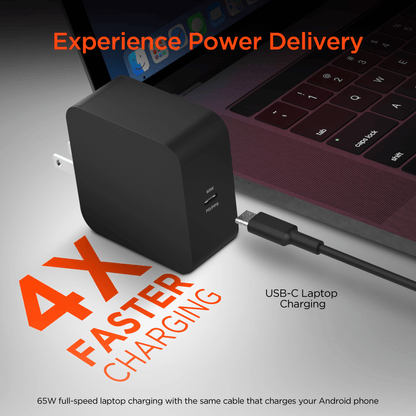HyperGear SpeedBoost 65W USB-C PD Laptop Wall Charger with PPS Jupiter Gear Home