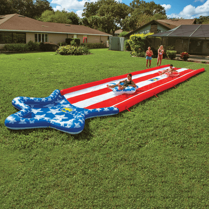 WOW Watersports Americana Stars &amp; Stripes Giant 40ft Backyard Super Slide Jupiter Gear Home