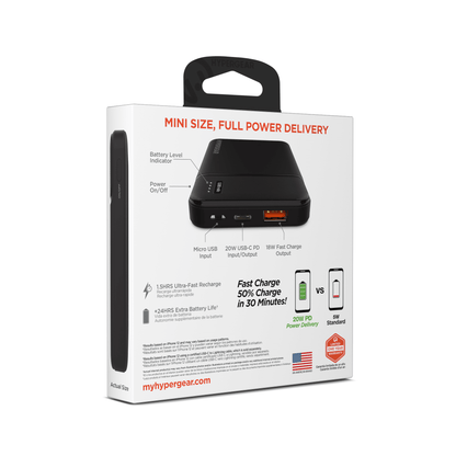 HyperGear 5000mAh PD20W PowerPack Mini Jupiter Gear Home