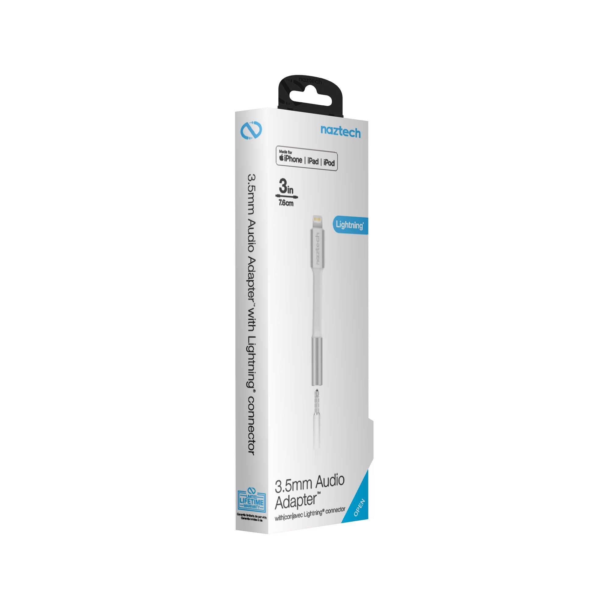 Naztech MFi Lightning to 3.5mm Adapter Jupiter Gear Home