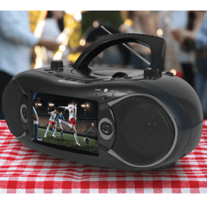 Emerson 7" Bluetooth DVD Boombox w AMFM Radio, Stereo Speakers &amp; Multi-Media Jupiter Gear Home