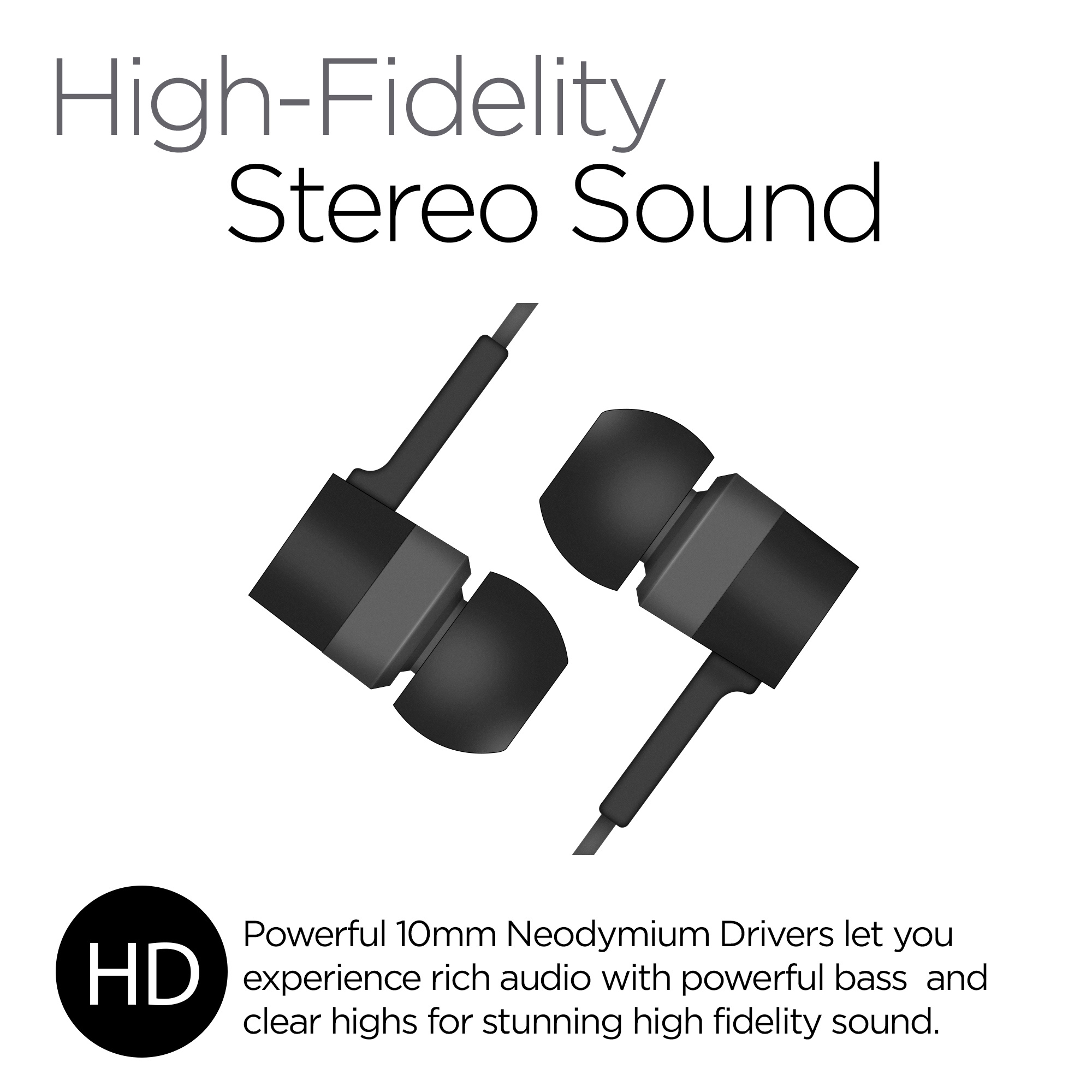 HyperGear Low Ryder Earphones w Mic 3.5mm Jupiter Gear Home