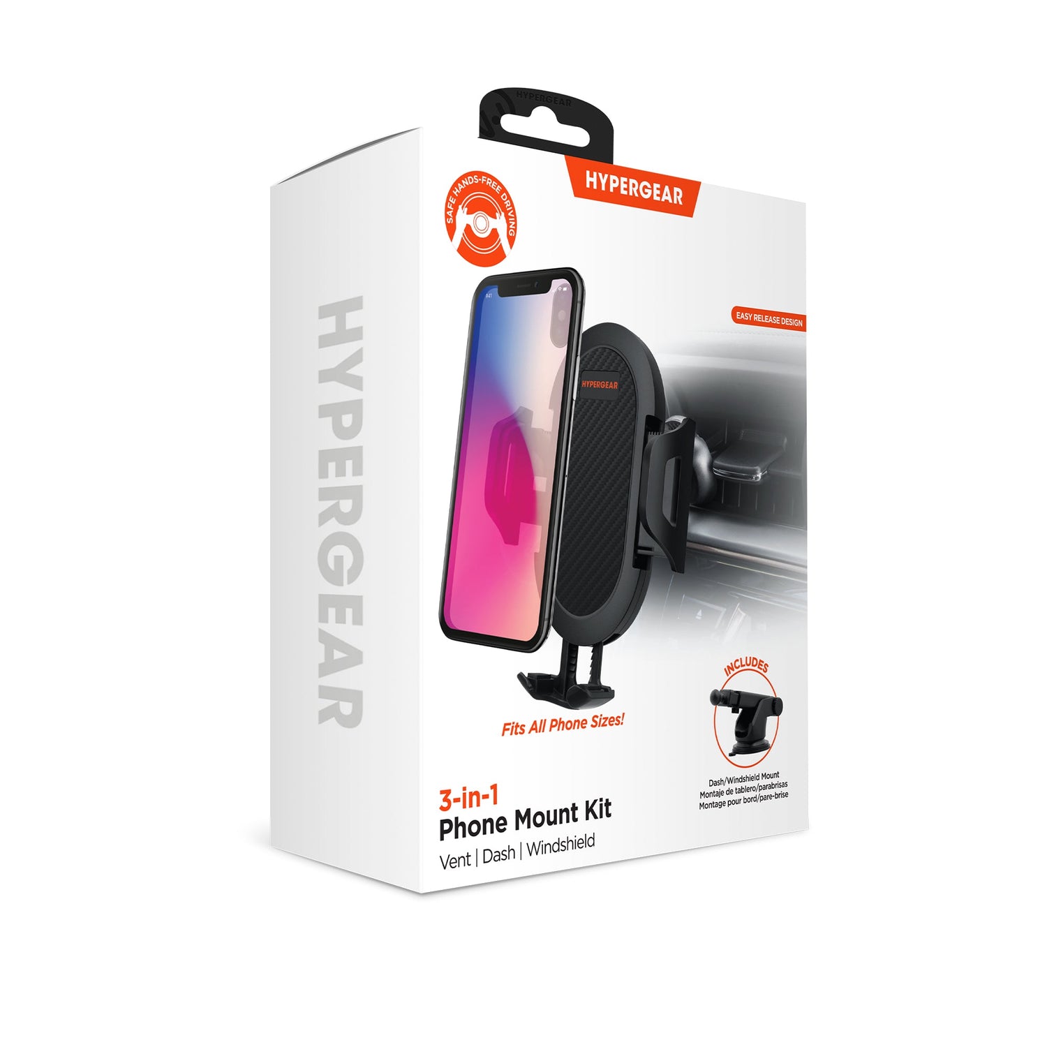 HyperGear 3-in-1 Phone Mount Kit Jupiter Gear Home