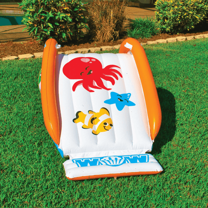 WOW Watersports Swirl Splash Pad Slide (Slide Only) with Inflated Side Rails Jupiter Gear Home