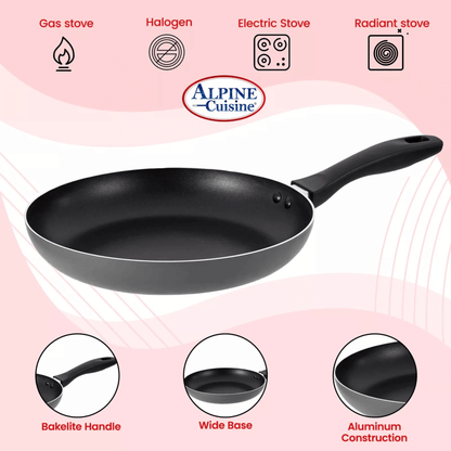 Alpine Cuisine Non-Stick 3-Piece Aluminum Fry Pan Set Jupiter Gear Home