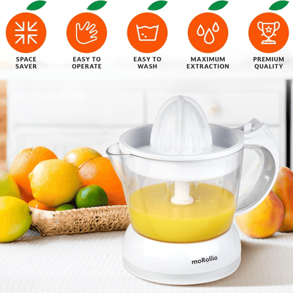 moRollio Compact 24oz Electric Citrus Juicer Jupiter Gear Home