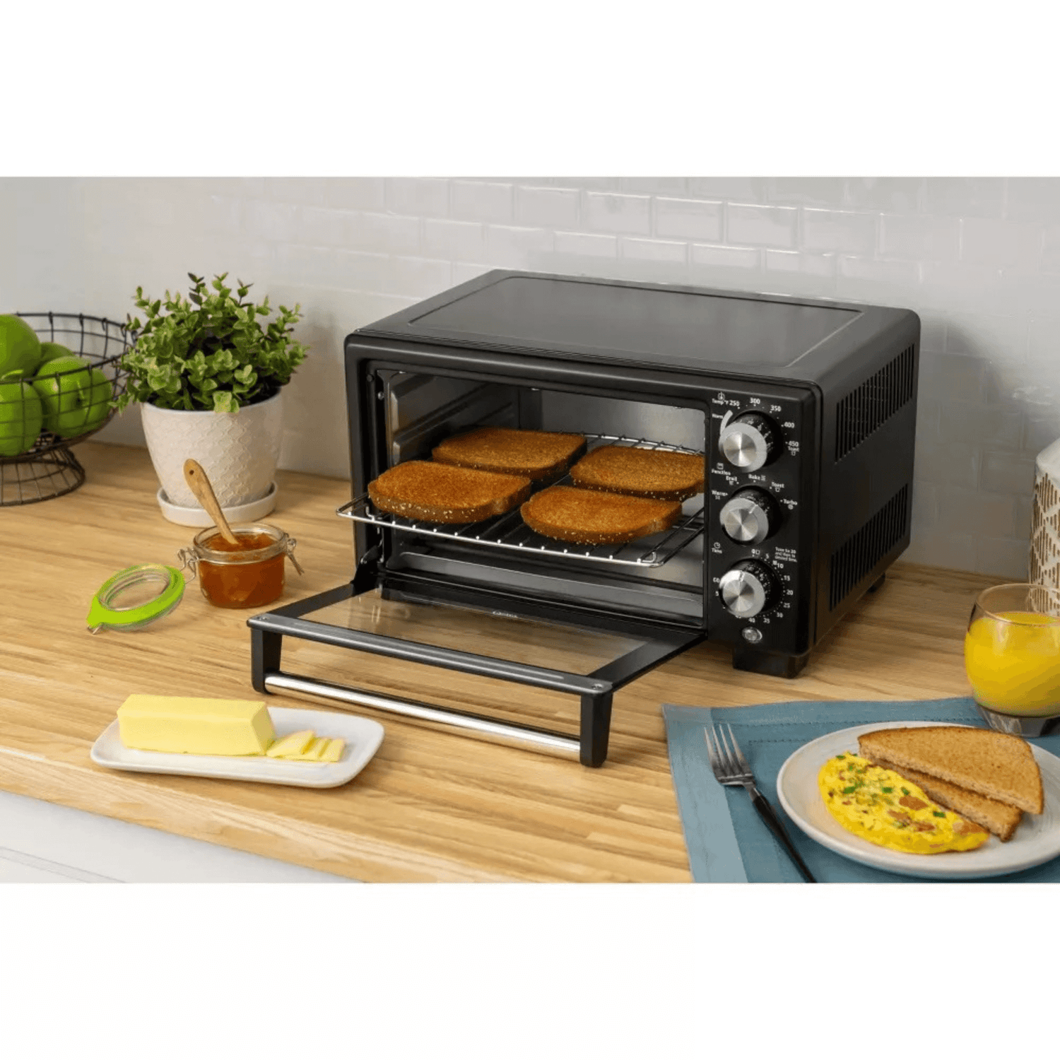 Oster Countertop Convection 4-Slice 3-Knob Toaster Oven Jupiter Gear Home