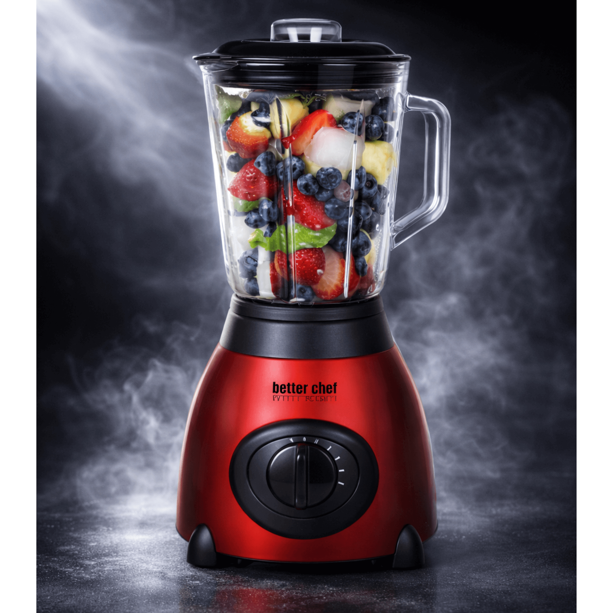 Better Chef 500-Watt Glass Jar Blender with Stainless Steel Base Jupiter Gear Home