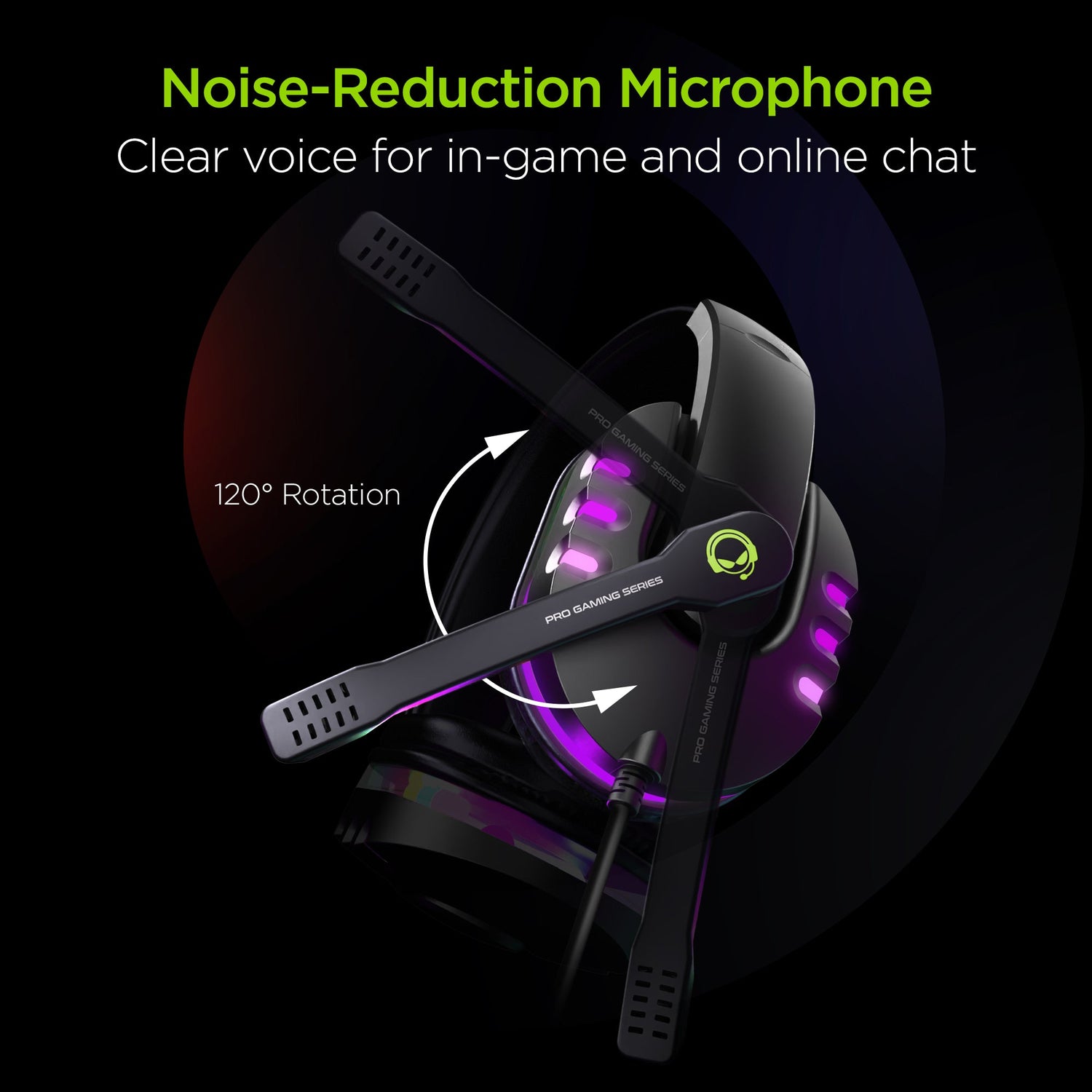 HyperGear SoundRecon RGB LED Gaming Headset w 7 Color Lights &amp; Mic Jupiter Gear Home