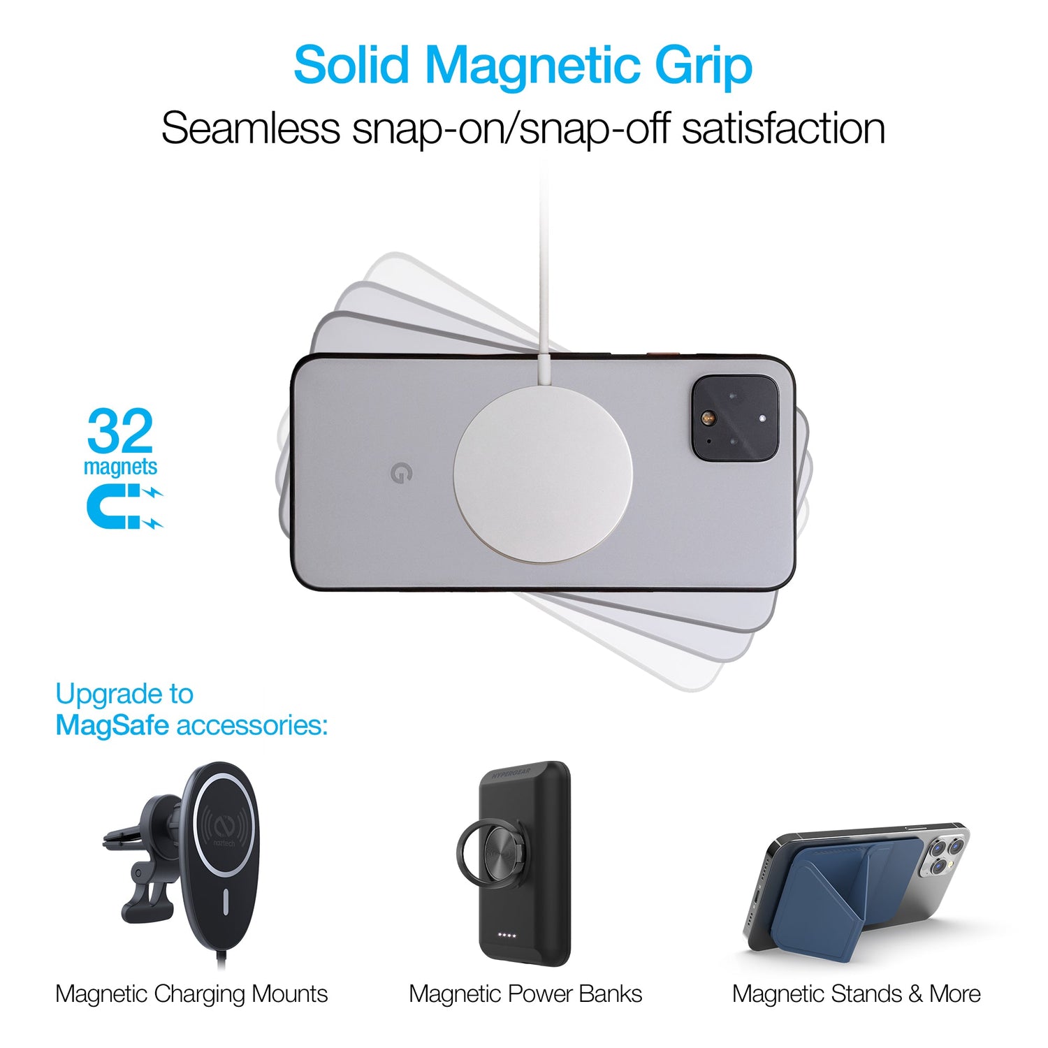 Naztech MagUP MagSafe Magnetic Ring 2-Pack Jupiter Gear Home