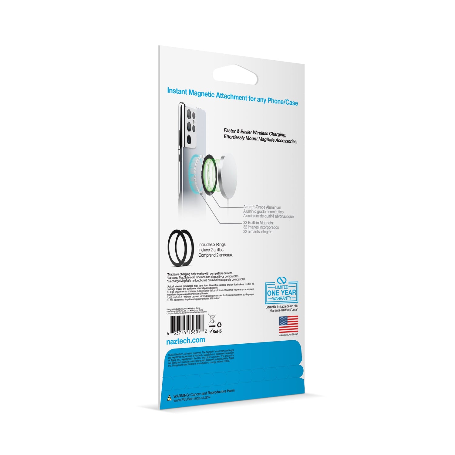 Naztech MagUP MagSafe Magnetic Ring 2-Pack Jupiter Gear Home