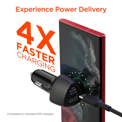 HyperGear SpeedBoost 25W PD USB-C Car Charger Kit with PPS Fast Charge Tech Jupiter Gear Home
