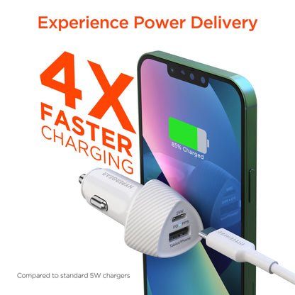 HyperGear SpeedBoost 25W PD Lightning Car Kit w Fast-Charging Tech Jupiter Gear Home
