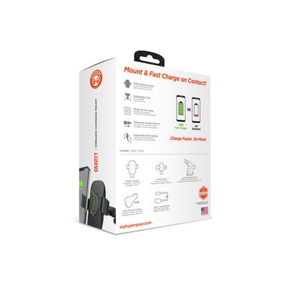 HyperGear Gravity 15W Wireless Fast Charge Mount - Hands-Free Jupiter Gear Home
