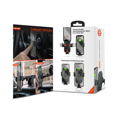 HyperGear Gravity 15W Wireless Fast Charge Mount - Hands-Free Jupiter Gear Home