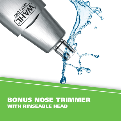 Wahl Groomsman 16-Piece Rechargeable Beard Trimmer and Nose Hair Trimmer Jupiter Gear Home